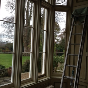 Traditional window frame restoration