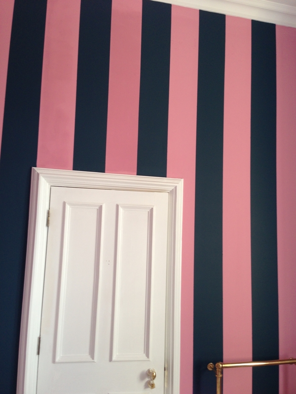 Hand painted walls - finished result