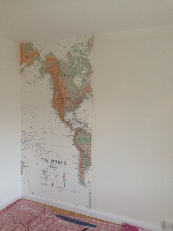 Map of the World - feature wall