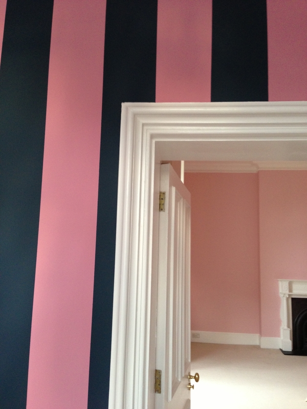 Hand painted walls - finished result