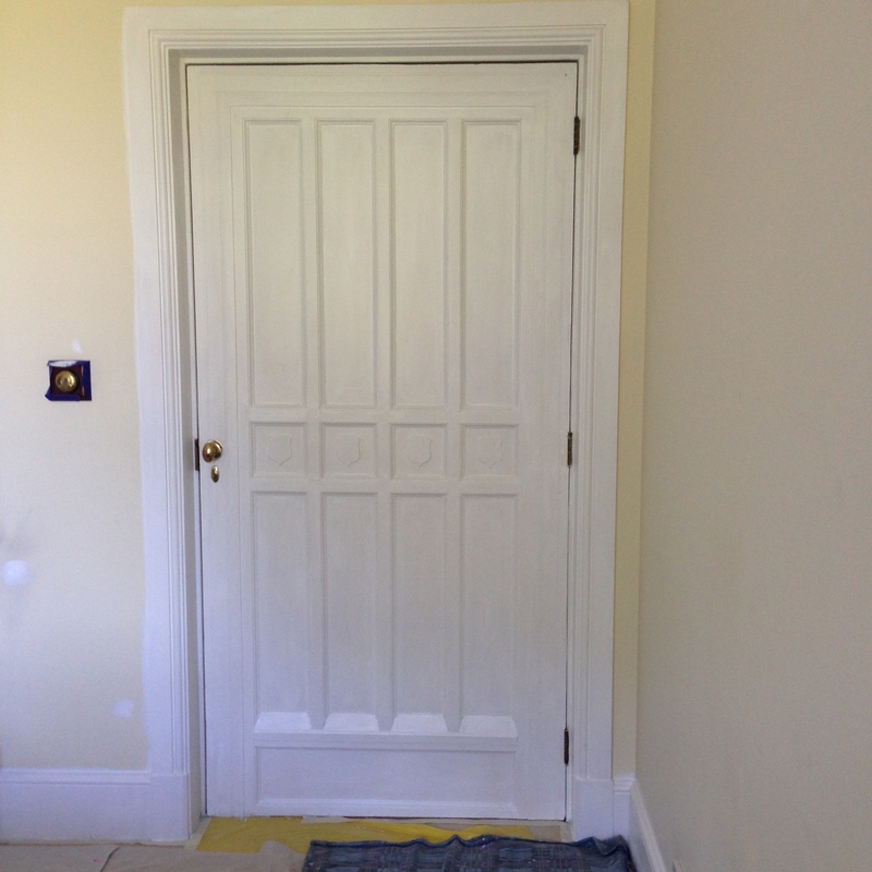 Interior door and walls in prep