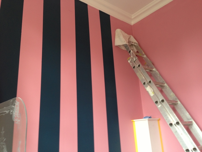 Hand painted walls - in progress