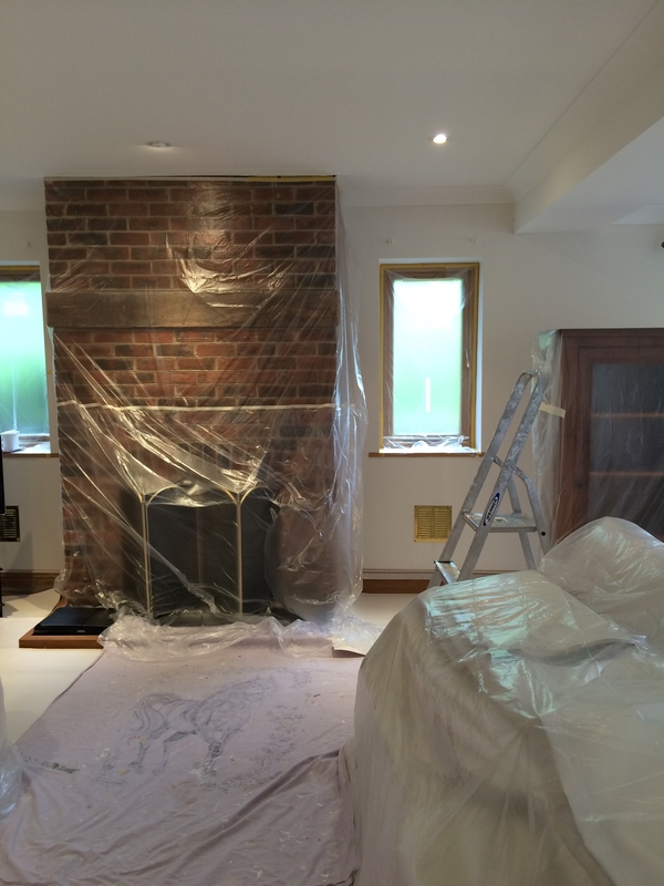 Protection to furniture and fitments prior to painting