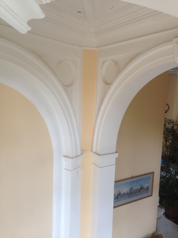 Intricate plasterwork - finished