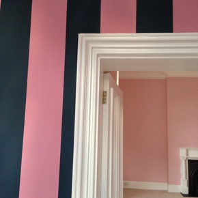 Hand painted walls - finished result
